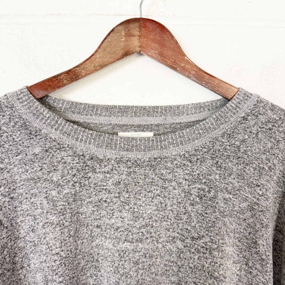 Lucky Brand Super-Soft Crewneck Lightweight Pullover Heather Gray Sweater XL - Picture 4 of 9